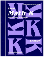 Saxon Math K